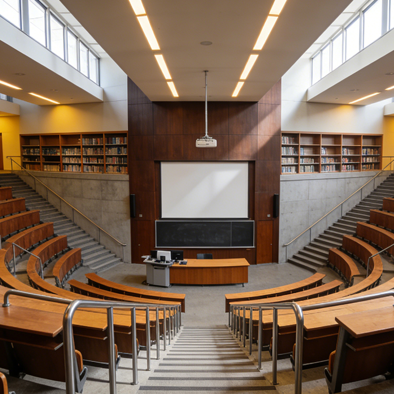Tables pour salle de cours universitaire
