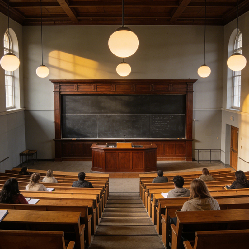 Tables pour salle de cours universitaire — vue de la bibliothèque produit 2