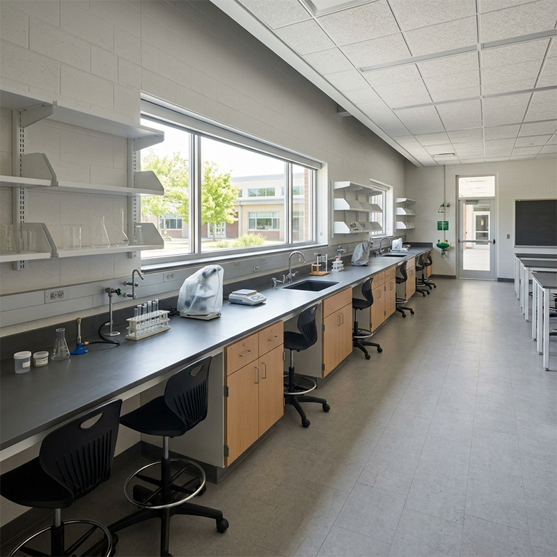 Poste de laboratoire scolaire