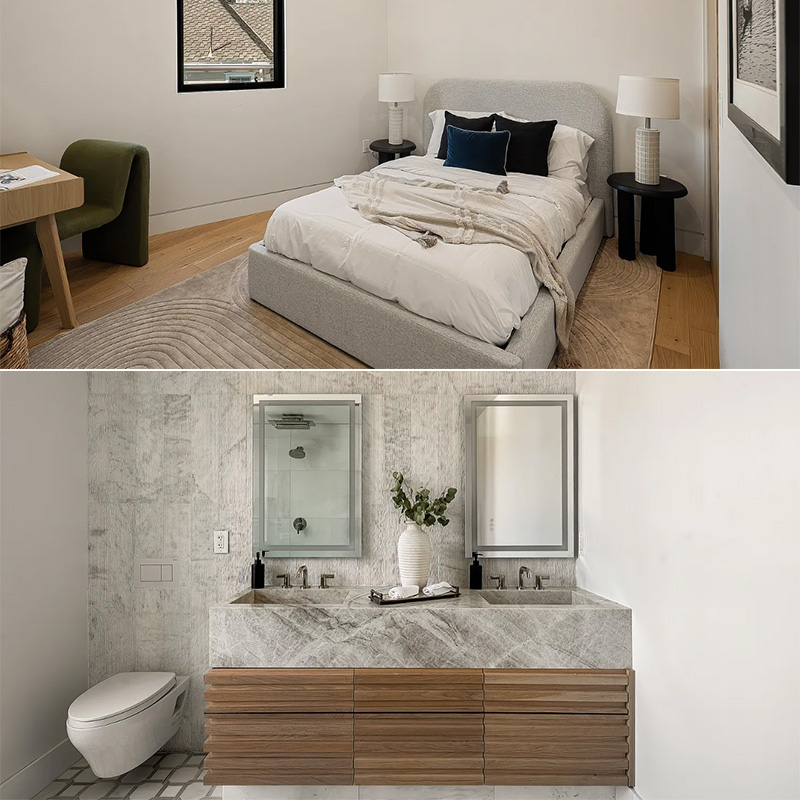 Mobilier de salle de bain pour villa