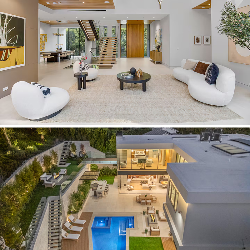 Ensemble de mobilier personnalisé pour villa