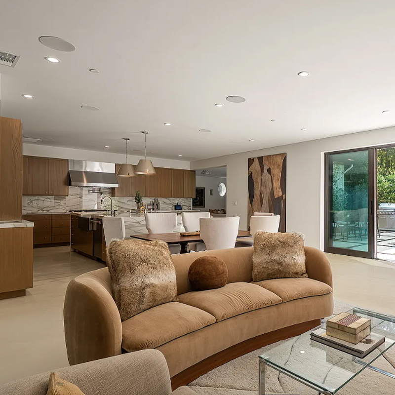 Mobilier de salon pour villa — vue de la bibliothèque produit 2