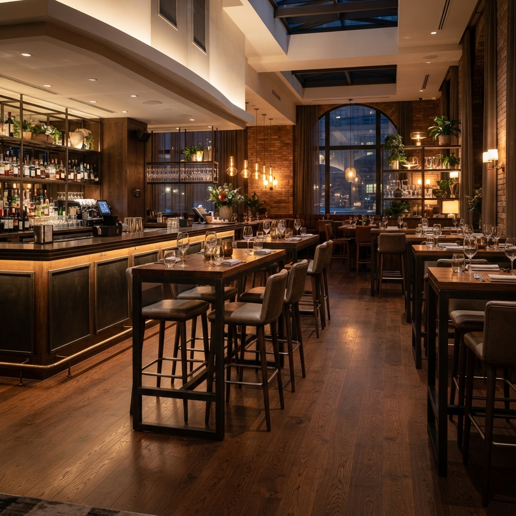 Tables hautes pour bar hôtelier