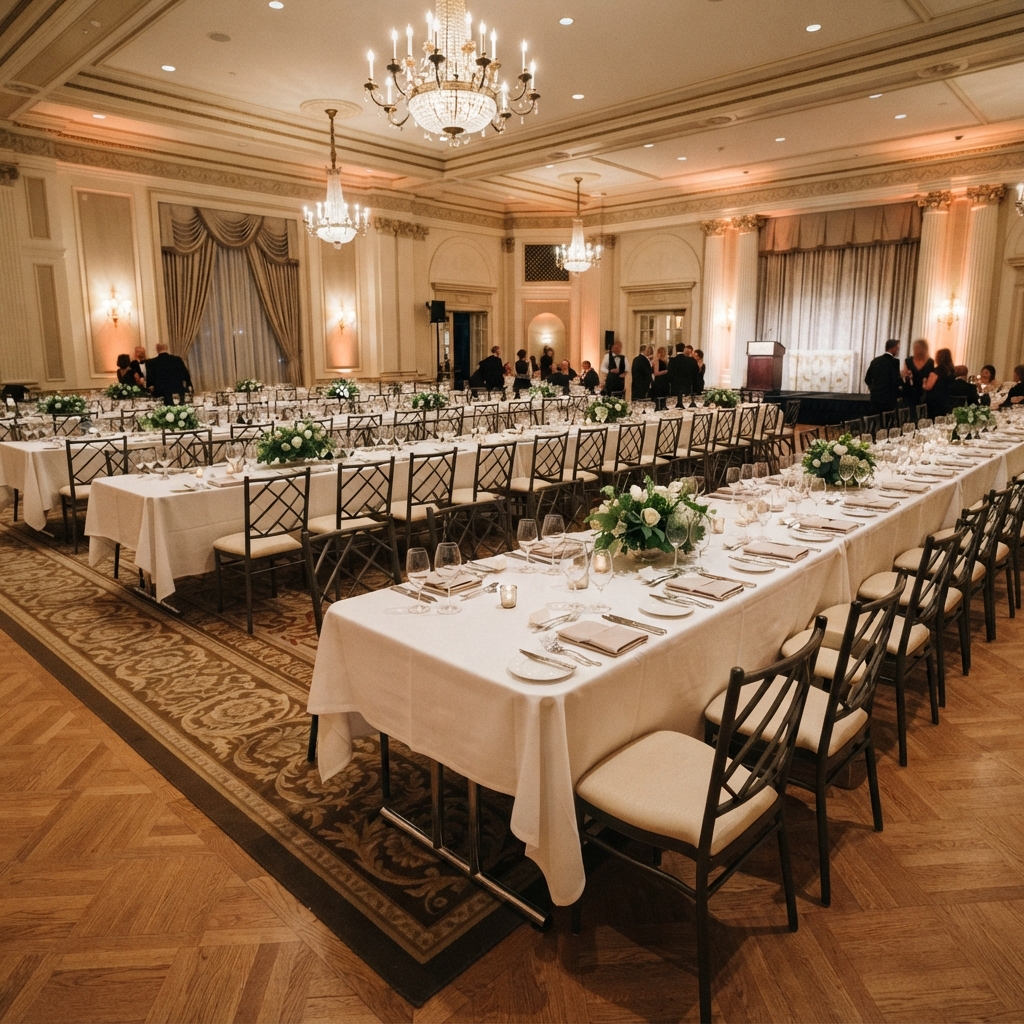 Tables pliantes de banquet