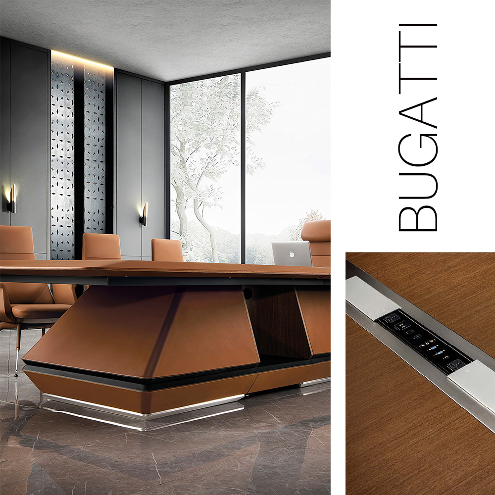 Table de réunion série JUEDU BUGATTI — vue de la bibliothèque produit 2